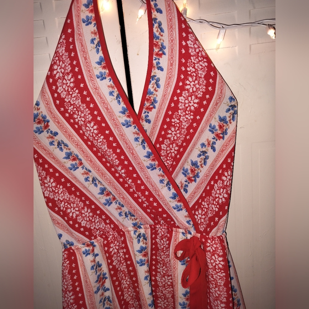 4th of July Halter dress by monteau size lg